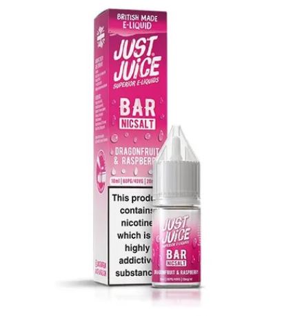 Just Juice Dragonfruit &amp; Raspberry 10ml Bar Nic Salts E-liquid&nbsp;