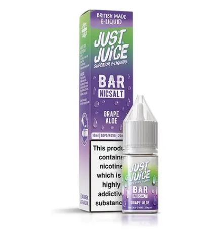 Just Juice Grape Aloe 10ml Bar Nic Salts E-liquid
