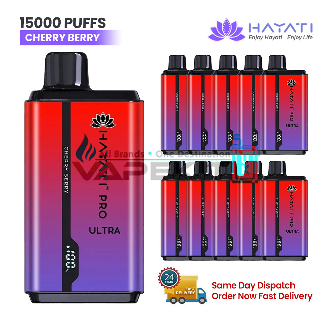 Hayati Pro Ultra 15000 Puffs Cherry Berry Disposable Vape