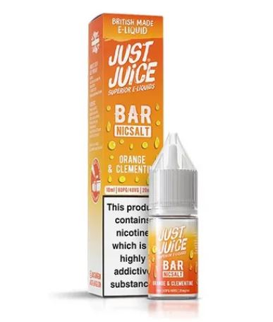 Just Juice Orange &amp; Clementine 10ml Bar Nic Salts E-liquid&nbsp;