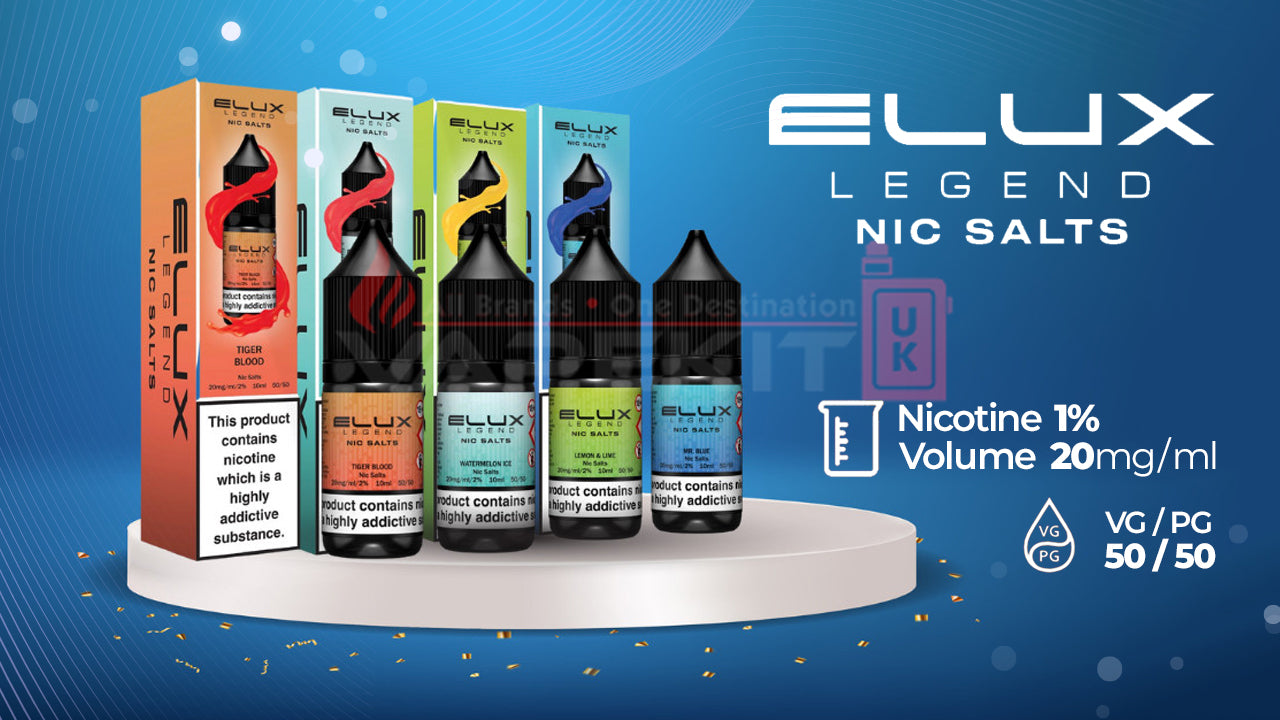 Discover the tasty world of Elux Legend nicotine salts