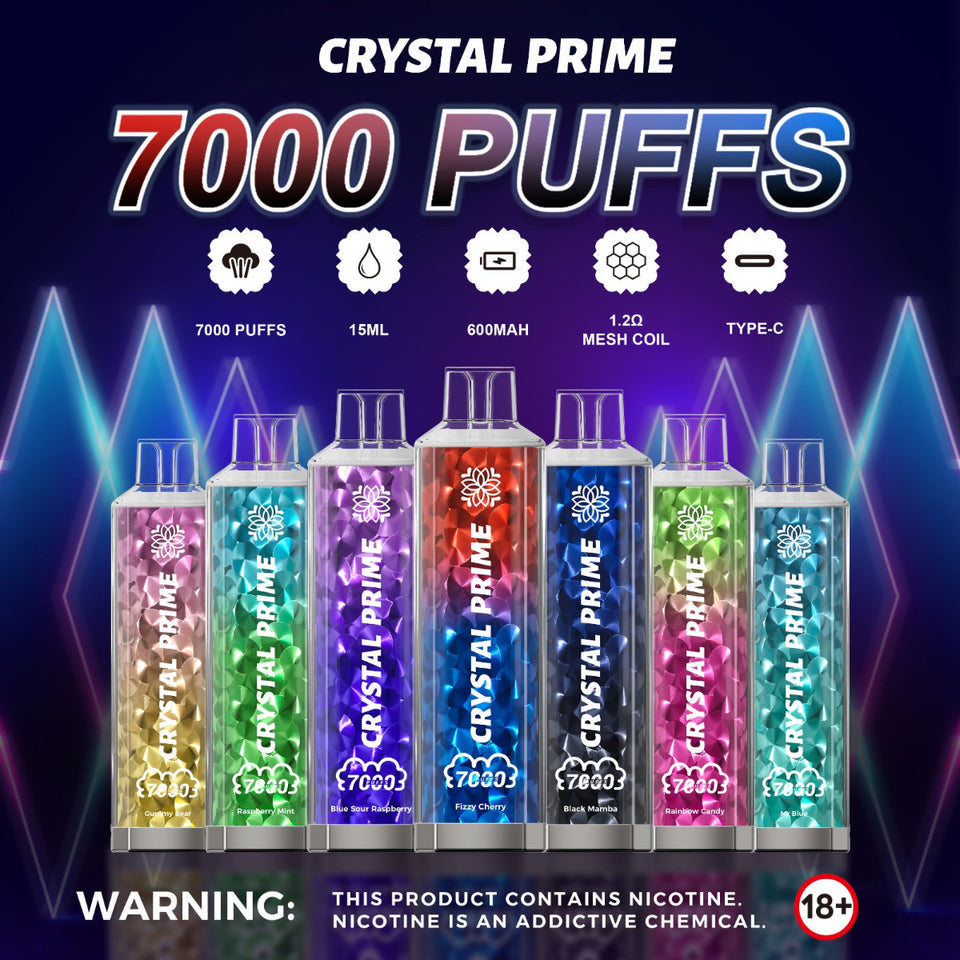 Lemon Lime Crystal Prime 7000 Puffs Lemon Lime Crystal Prime 7000 Puffs
