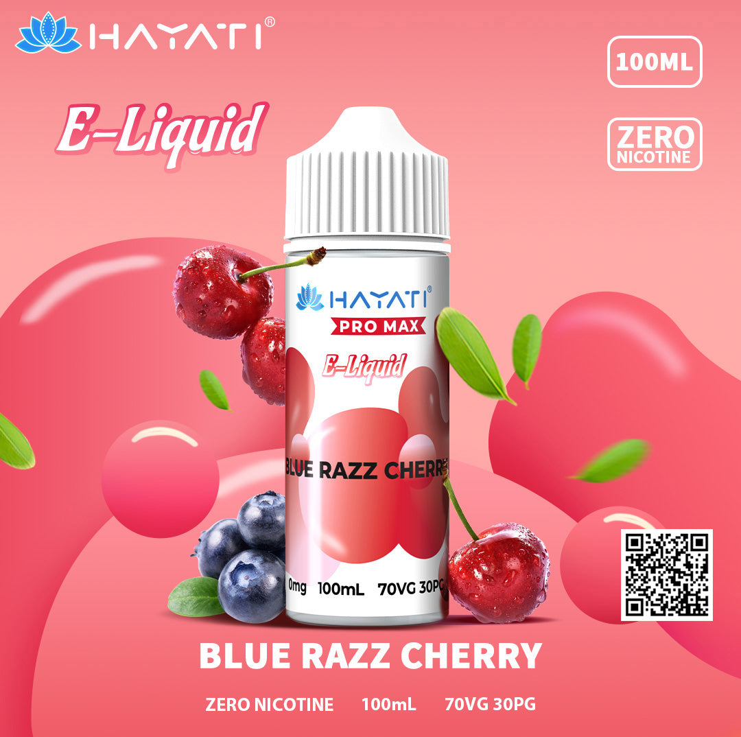Hayati Pro Max Blue Razz Cherry 100ml Eliquid