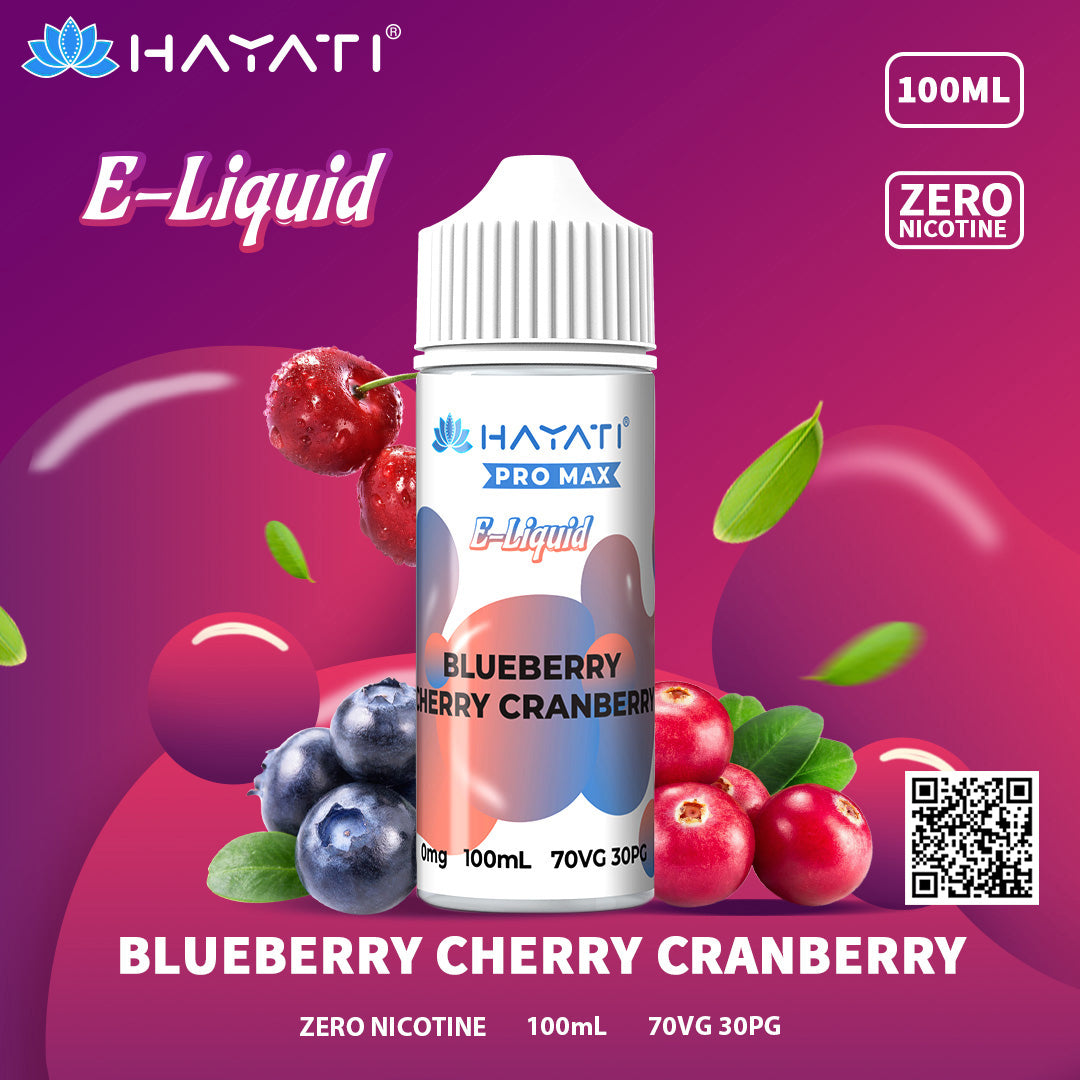 Hayati Pro Max Blueberry Cherry Cranberry 100ml Eliquid