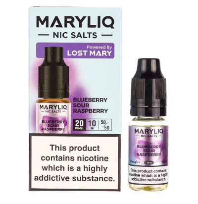 MaryLiq Lost Mary 10mg/20mg Blueberry Sour Raspberry Nic Salt