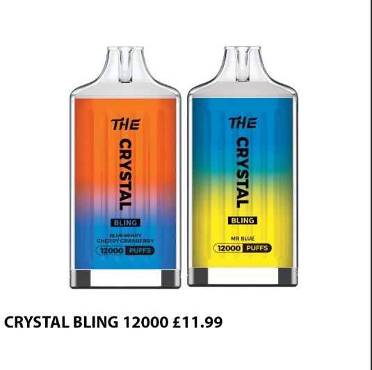 The Crystal Bling 12000 Puffs Disposable Vape-£11.99 Only - Vape Store UK | Online Vape Shop | Disposable Vape Store | Ecig UK