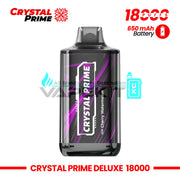 Deluxe Crystal Prime 18k Puffs Cherry Watermelon Disposable Vape