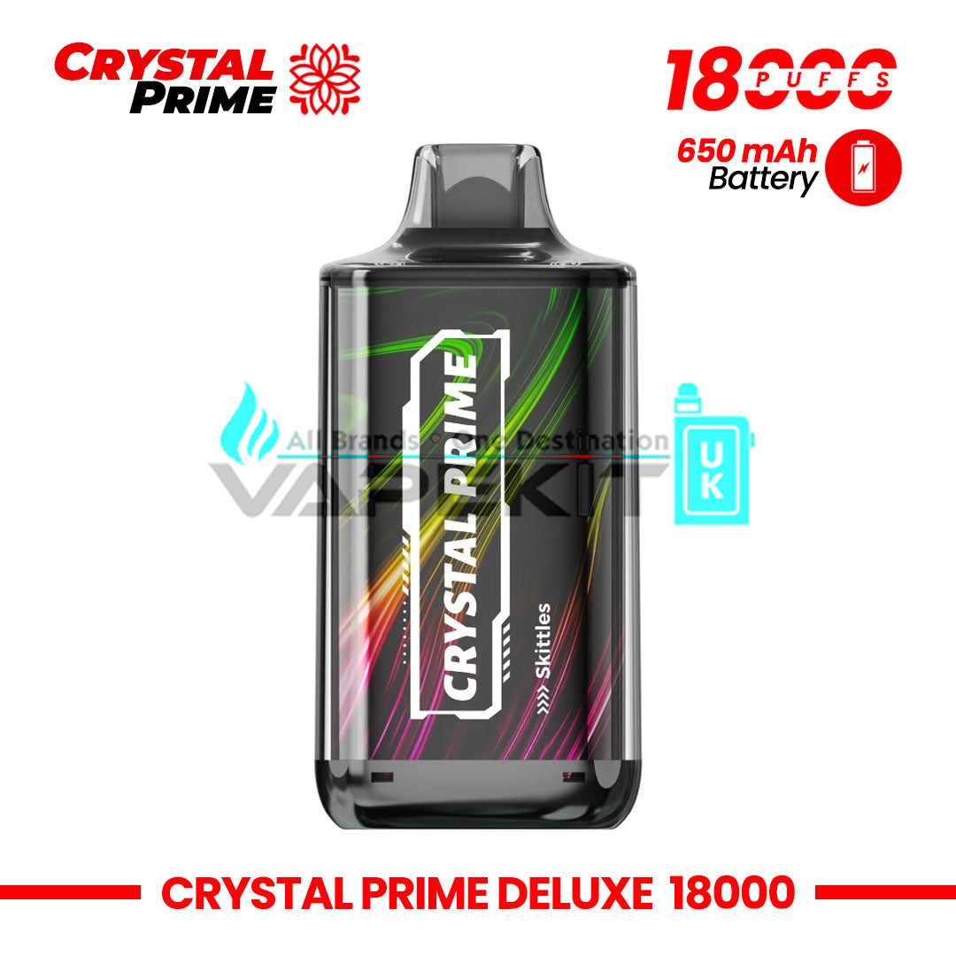 Crystal Prime Deluxe 18000 Puffs Skittles Disposable Vape