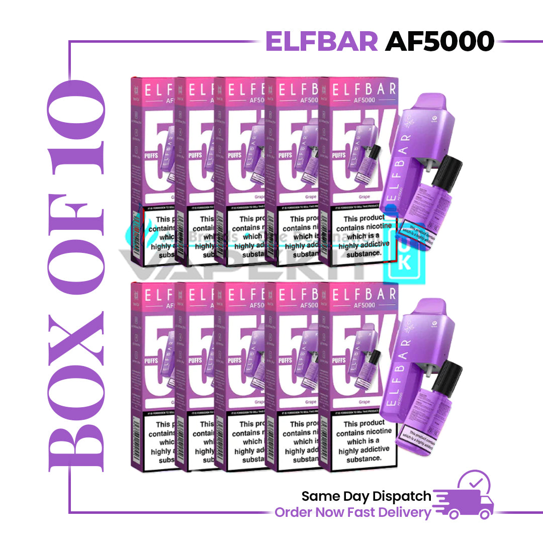 ELF BAR AF5000 Grape Disposable Vape Ki
