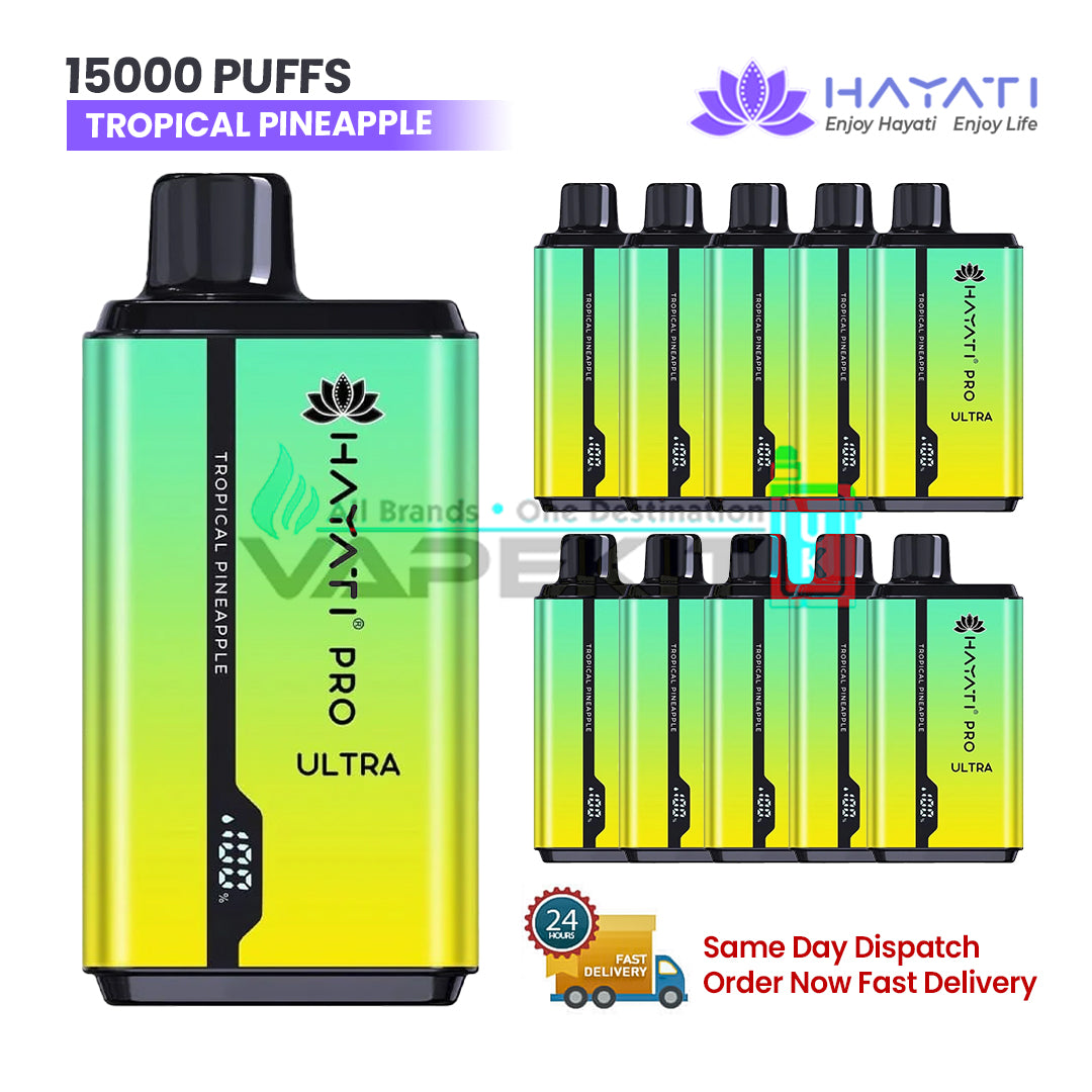 Hayati Pro Ultra 15000 Puffs Tropical Pineapple Disposable Vape