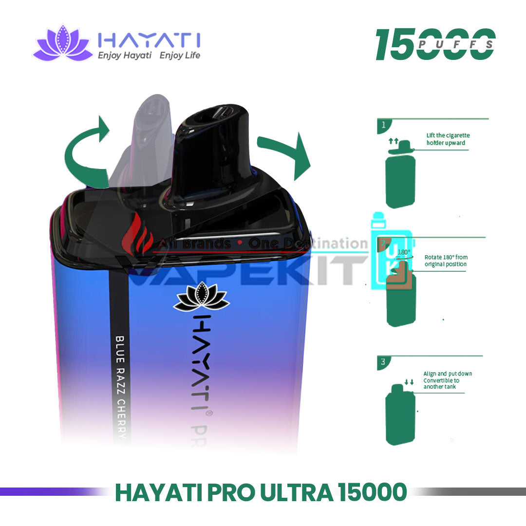 Hayati Pro Ultra 15000 Puffs Twist Disposable Vape - Vape Store UK | Online Vape Shop | Disposable Vape Store | Ecig UK