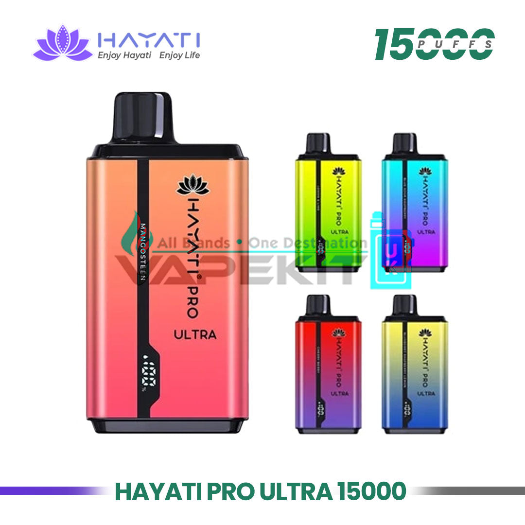 Hayati Ultra Pro 15000 puffs Box of 10 - £94.89 Only - Vape Store UK | Online Vape Shop | Disposable Vape Store | Ecig UK