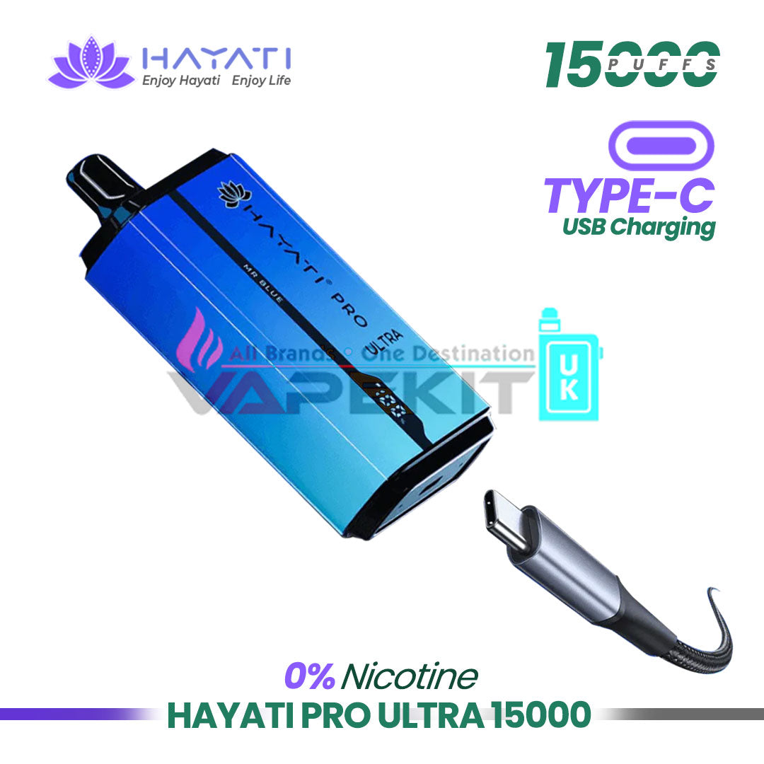 Hayati Pro Ultra 15000 Puffs Zero Nicotine Box of 10 Vapes-£94.89 - Vape Store UK | Online Vape Shop | Disposable Vape Store | Ecig UK