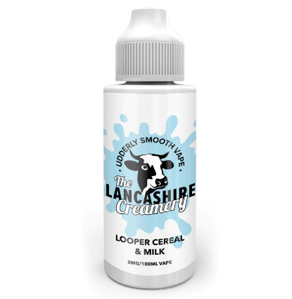 The Lancashire Creamery Looper Cereal & Milk 100ml Shortfill E-Liquid