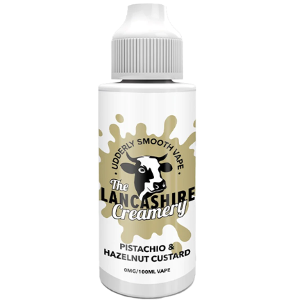The Lancashire Creamery Pistachio Hazelnut Custard 100ml Shortfill E-Liquid