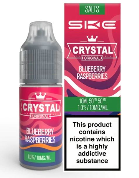 SKE Crystal E-liquid Nic Salts Blueberry Raspberry