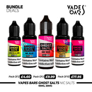 Vapes bars- ghost salts-Mix and Match