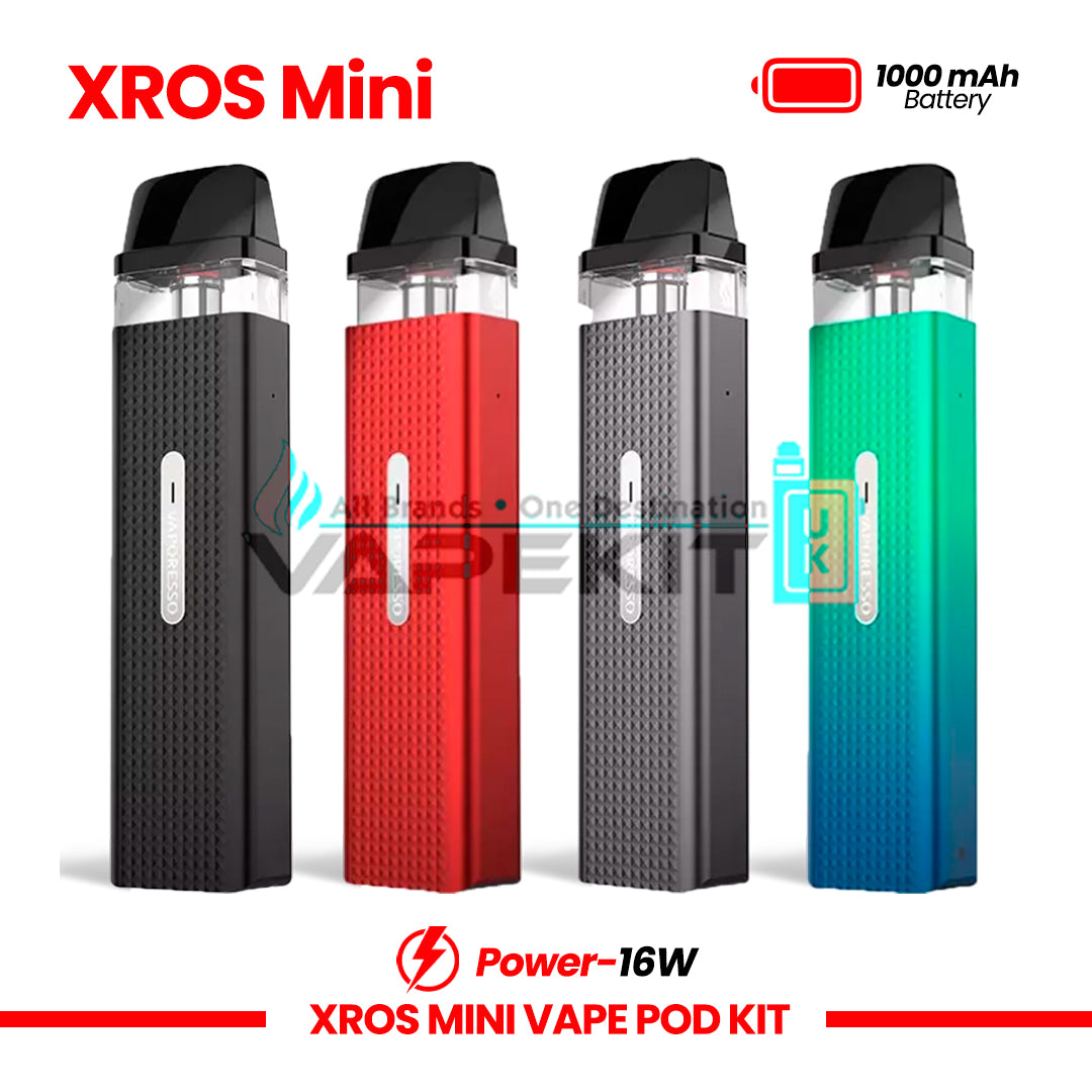 XROS Mini Vape Pod Kit (0.8Ohm Version)-£17.95 Only