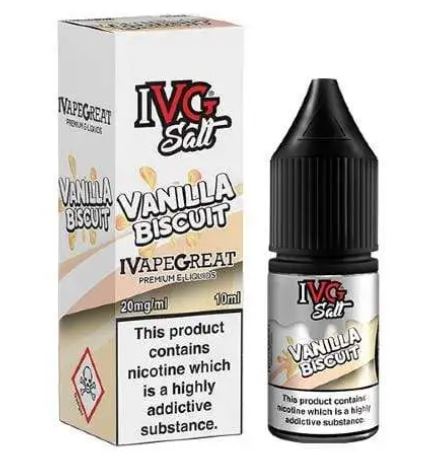 Vanilla Biscuit IVG Salts 10ml E-Liquids