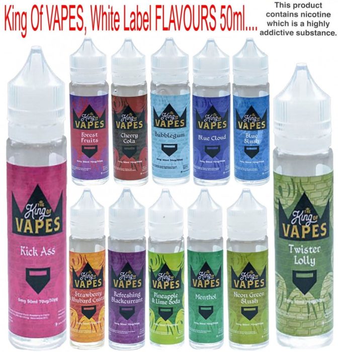 The King Of Vapes E-Liquid Juice WHITE LABEL SERIES - Vapkituk
