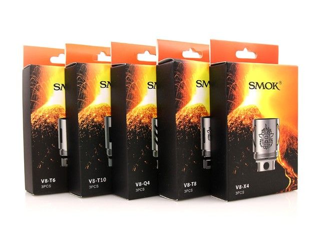 SMOK TFV8 COILS, CLOUD BEAST V8 Q4 X4 T6 T8 T10 Replacement Coil 3pk AUTHENTIC - Vape Store UK | Online Vape Shop | Disposable Vape Store | Ecig UK