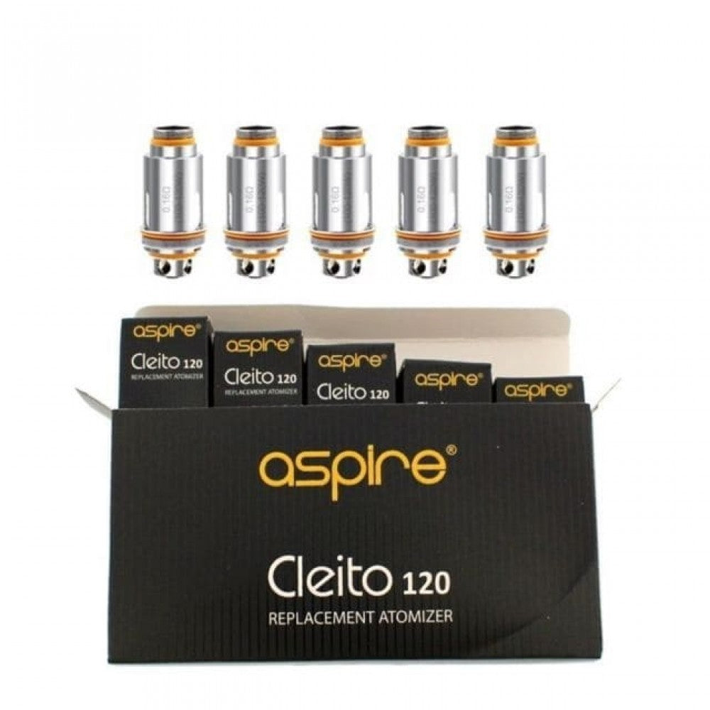Aspire Cleito 120 Coils Replacement Coil Heads, 0.16 Ohm Pack of 5 - Vapkituk