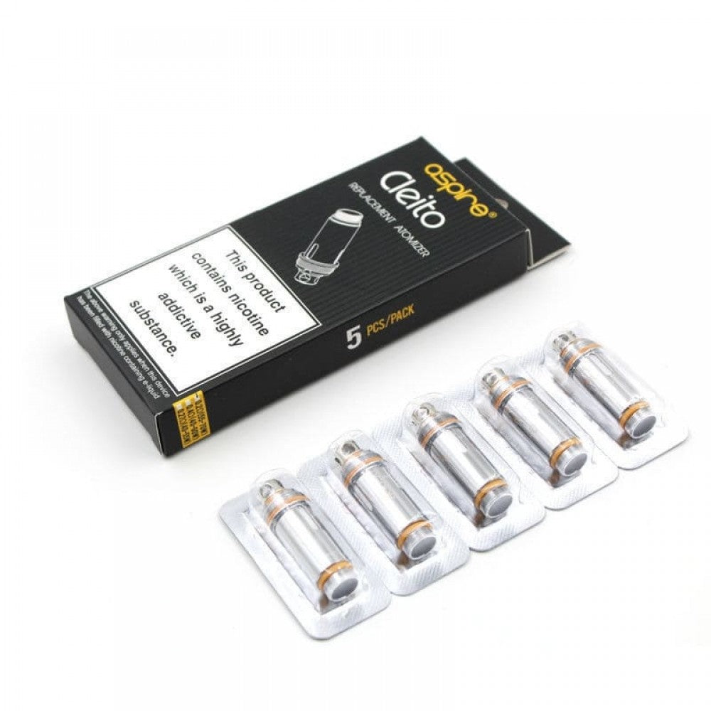ASPIRE Cleito Replacement Coils Heads (5 pack) 0.4/0.27/0.2/SS316L - Vapkituk