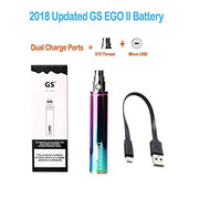 Authentic GS EGO 2 E Cig 2200mah Shisha cigarette Battery Micro USB Charger - Vapkituk