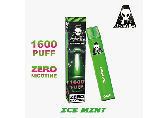 AREA 51  ICE MINT DISPOSABLE POD DEVICE 0MG 1600 PUFF - Vape Store UK | Online Vape Shop | Disposable Vape Store | Ecig UK
