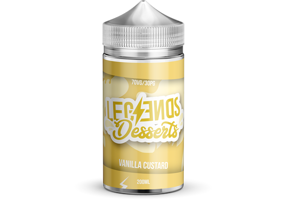 Vanilla Custard (DESSERTS) 200ML E LIQUID BY LEGENDS PGVG 30/70
