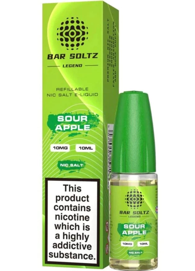Bar Soltz Legend Nic Salts 10/20 Mg Sour Apple