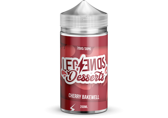 CHERRY BAKEWELL (DESSERTS) 200ML E LIQUID BY LEGENDS PGVG 30/70