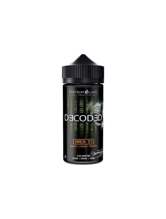 Decoded Premium Vape E-Liquid E Juice High 75%VG 100ml 0mg/ml No nicotine liquid - Vape Store UK | Online Vape Shop | Disposable Vape Store | Ecig UK