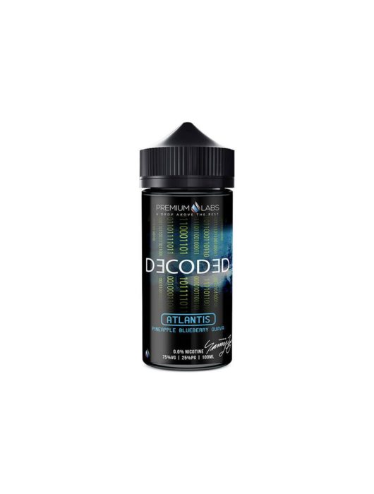 Decoded Premium Vape E-Liquid E Juice High 75%VG 100ml 0mg/ml No nicotine liquid - Vape Store UK | Online Vape Shop | Disposable Vape Store | Ecig UK