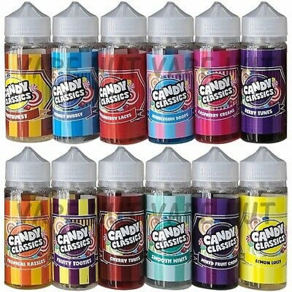Candy Classics 100ml E-liquid Vape Juice VG/PG 50/50 0/3/6MG £7.90 - Vape Store UK | Online Vape Shop | Disposable Vape Store | Ecig UK