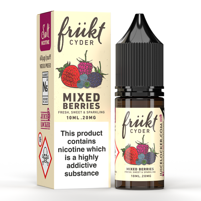 Frukt Cyder - Nicotine Nic Salt E Liquid Vape Juice 10ML 10 BOTTLES - Vape Store UK | Online Vape Shop | Disposable Vape Store | Ecig UK