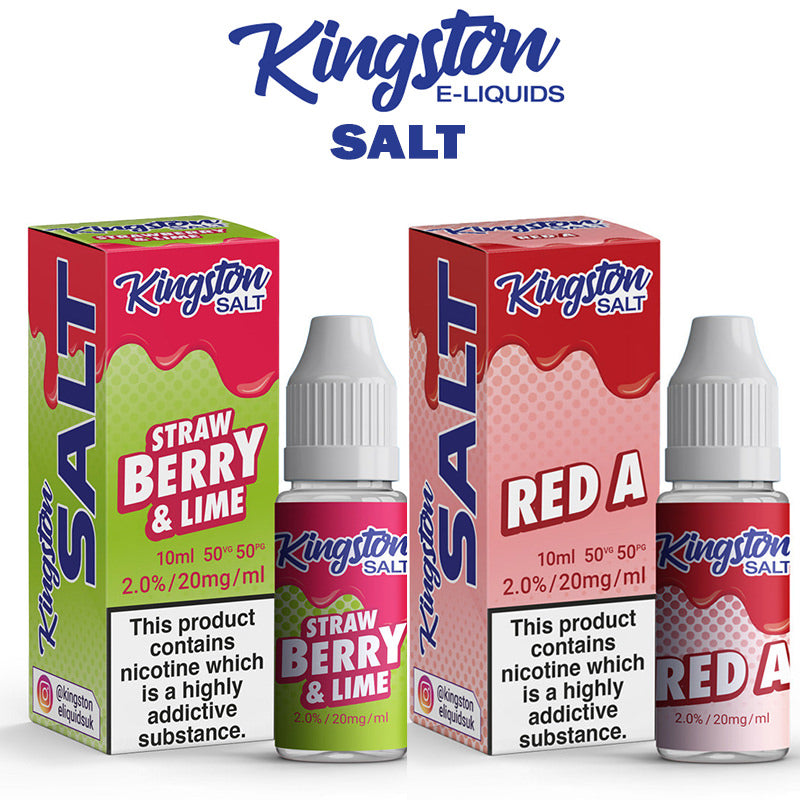 Kingston E Liquid Salts Kingston Salts E Liquid Nic Salts 10ml 50/50 Juice 20MG Pack of 10 - Vape Store UK | Online Vape Shop | Disposable Vape Store | Ecig UK