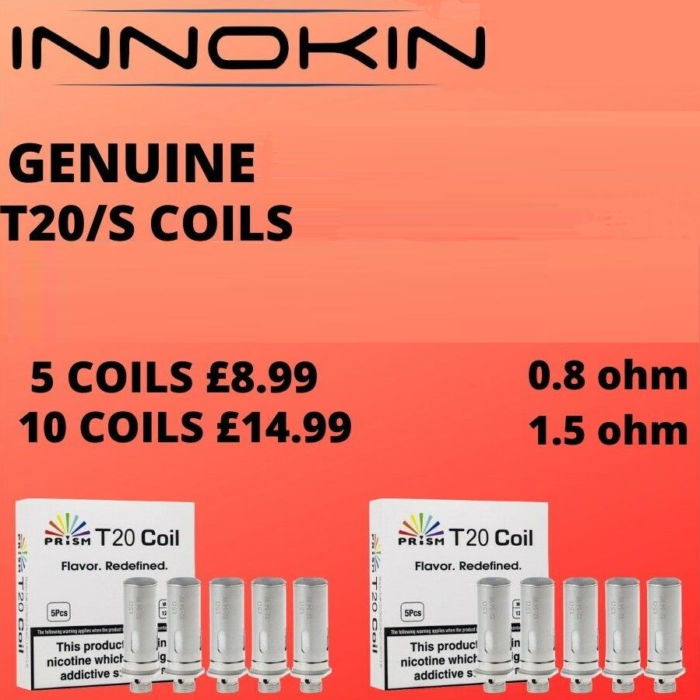 Innokin T20 S Coils Endura Prism-S Tank - Vape Store UK | Online Vape Shop | Disposable Vape Store | Ecig UK