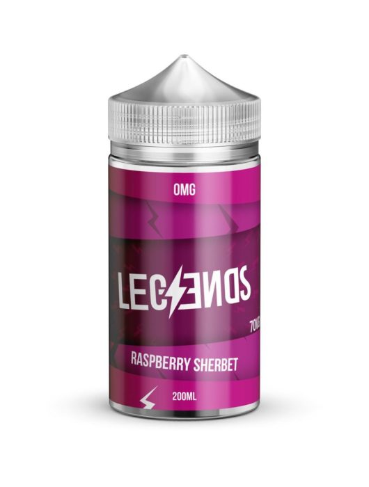 Raspberry Sherbet Vape Juice By Legends E-Liquid 0mg 200ml 70/30 - Vape Store UK | Online Vape Shop | Disposable Vape Store | Ecig UK