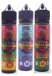 The King Of Vapes Tasty Bubblegum Flavours Vape Shortfill eliquid UK e juice - Vapkituk