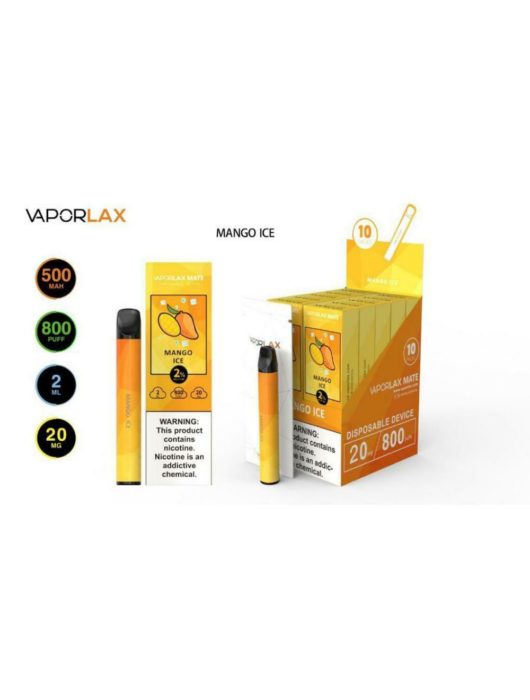 VAPORLAX MATE Disposable Vape Pod  Mango ice