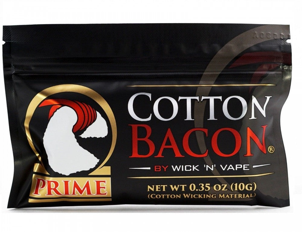 Cotton Bacon PRIME By Wick 'N' Vape Organic Wicking Material Tasteless - Vapkituk