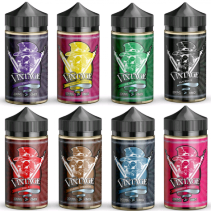 Vintage Premium E-liquid Vape Juice 8 Flavours 200ml - Vape Store UK | Online Vape Shop | Disposable Vape Store | Ecig UK