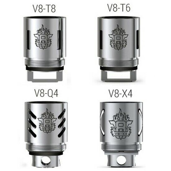 SMOK TFV8 COILS, CLOUD BEAST V8 Q4 X4 T6 T8 T10 Replacement Coil 3pk AUTHENTIC - Vape Store UK | Online Vape Shop | Disposable Vape Store | Ecig UK