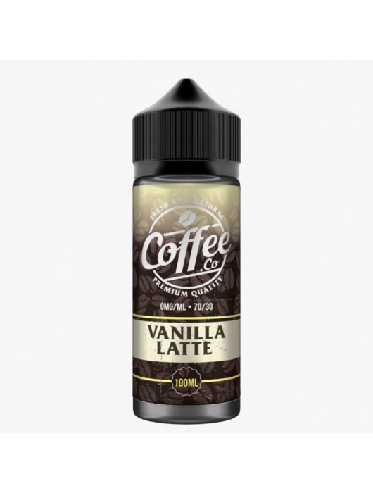 VANILLA LATTE 100ML E LIQUID COFFEE CO - Vape Store UK | Online Vape Shop | Disposable Vape Store | Ecig UK