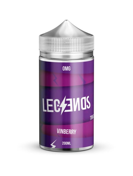 VINBERRY Vape Juice By Legends E-Liquid 0mg 200ml 70/30 - Vape Store UK | Online Vape Shop | Disposable Vape Store | Ecig UK
